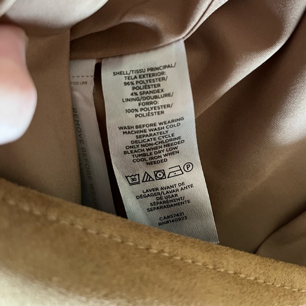 Like-New LOFT Faux Suede Pocket Shift Skirt - Picture 5 of 8